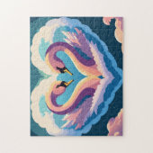 Puzzle Les cygnes amoureux (Vertical)