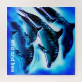 Puzzle Les dauphins sauvages et libres (Horizontal)