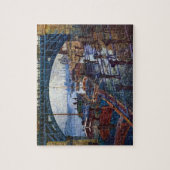 Puzzle Les Déchargeurs de Charbon par Claude Monet (Vertical)