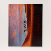 Puzzle Les déserts | Homme et chameaux dans les dunes de (Vertical)