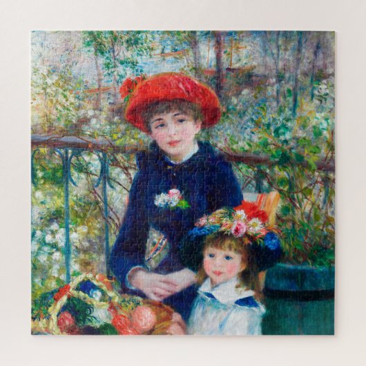 Puzzle Les Deux Soeurs De Pierre-Auguste Renoir Sur La Te (Vertical)