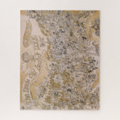 Puzzle Les États-Unis de la Petite Dame Carte (dessin) (Vertical)