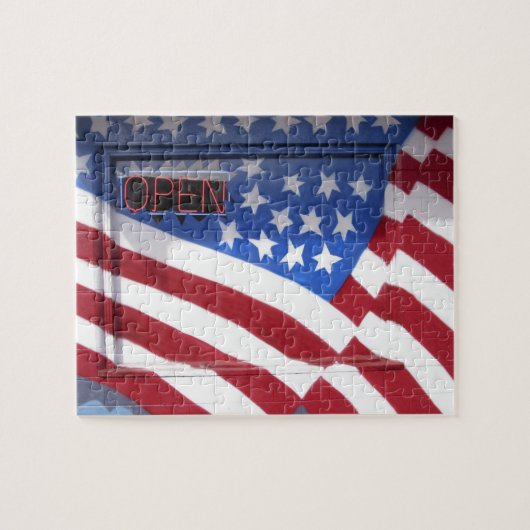 Puzzle Les Etats-Unis, Washington, lac moses. Peinture (Horizontal)