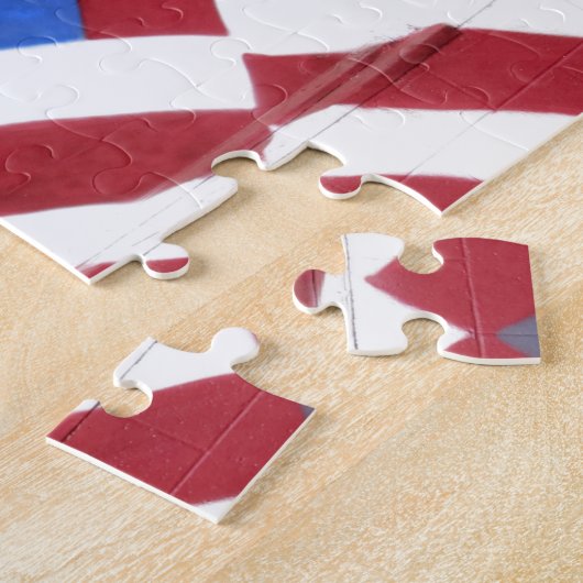 Puzzle Les Etats-Unis, Washington, lac moses. Peinture (Côté)