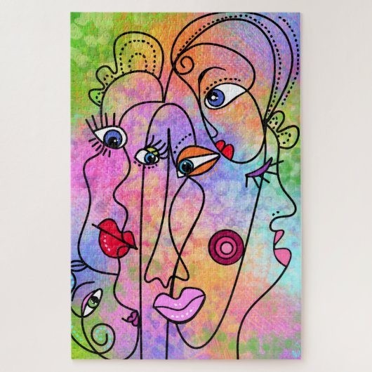 Puzzle Les Femmes Abstraites affrontent les humeurs - Des (Vertical)