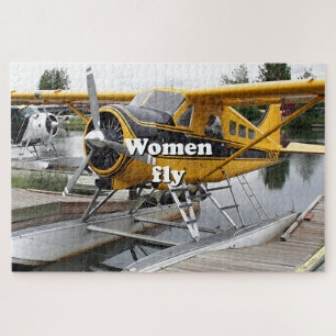 Puzzle Les femmes volent : hydravion, lac Hood, Alaska