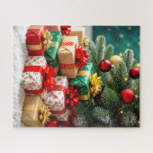 Puzzle Les fêtes de Noël sous l'arbre (Horizontal)