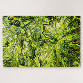 PUZZLE LES FEUILLES DE CÉRÉBRAGE VERT LES PLUS DIFFICILES (Horizontal)