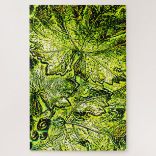 PUZZLE LES FEUILLES DE CÉRÉBRAGE VERT LES PLUS DIFFICILES