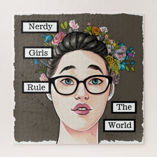 Puzzle Les filles nerds dominent le monde (Vertical)