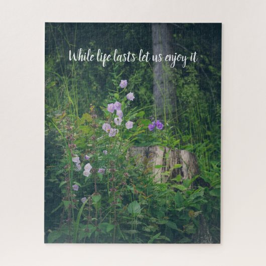 Puzzle Les fleurs de Bellflowers dans les bois (Vertical)
