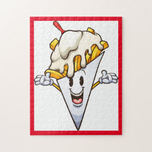 Puzzle Les Frites du visage heureux