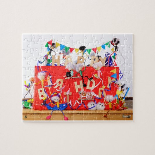 Puzzle Les Fubby qui fêtent leur anniversaire. (Horizontal)