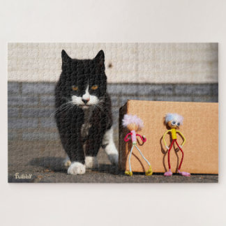 Puzzle Les Fubby se cachent du chat Ping.