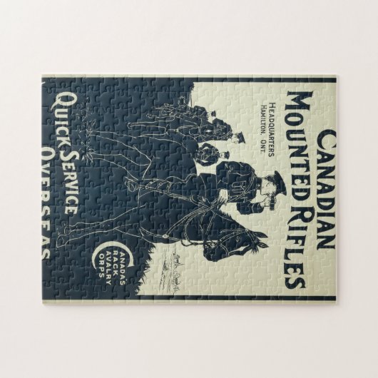 Puzzle Les fusils à cheval canadiens (Horizontal)