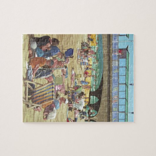 Puzzle les gens sur Bournemouth échouent, Dorset, R-U (Horizontal)