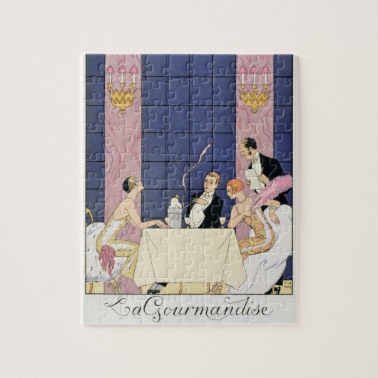 Puzzle Les gourmands, 1920-30 (copie de pochoir) (Vertical)