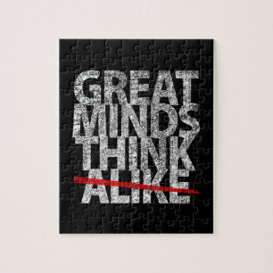 Puzzle Les grands esprits pensent