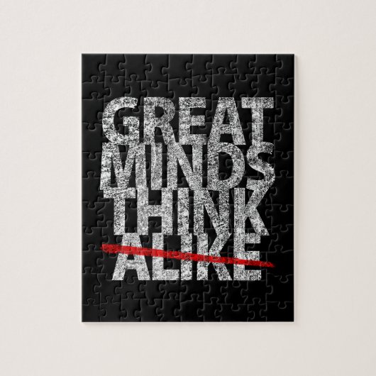 Puzzle Les grands esprits pensent (Vertical)