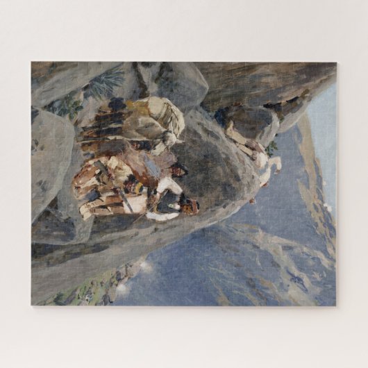 Puzzle Les guerriers d'Apache : une embuscade sur la cava (Horizontal)