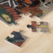 Puzzle Les guerriers samouraïs Tadanori et Noritsune (Côté)