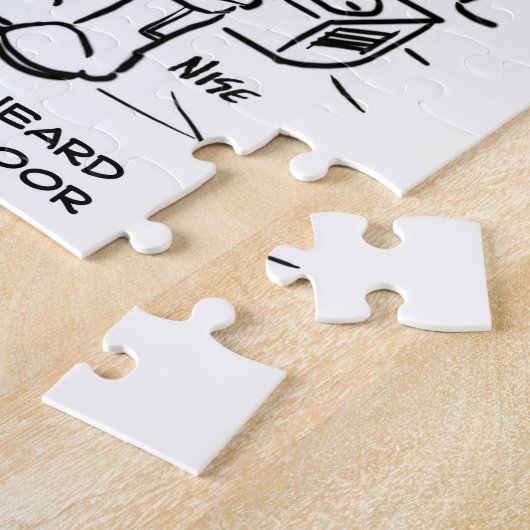 Puzzle Les hommes de l'espace écoutent frapper à la porte (Côté)