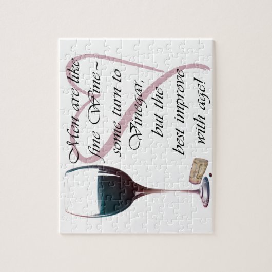 Puzzle Les hommes sont comme des cadeaux de vin fin (Vertical)