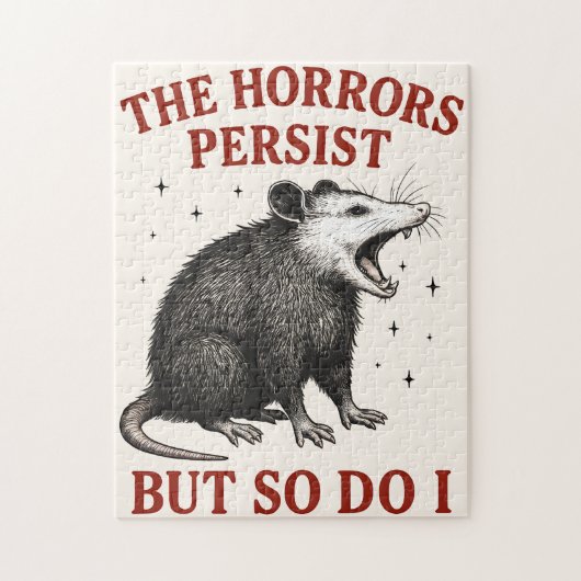 Puzzle Les Horreurs Persistent Mais Moi Aussi (Vertical)