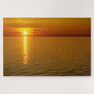 Puzzle Les îles suédoises coucher du soleil.
