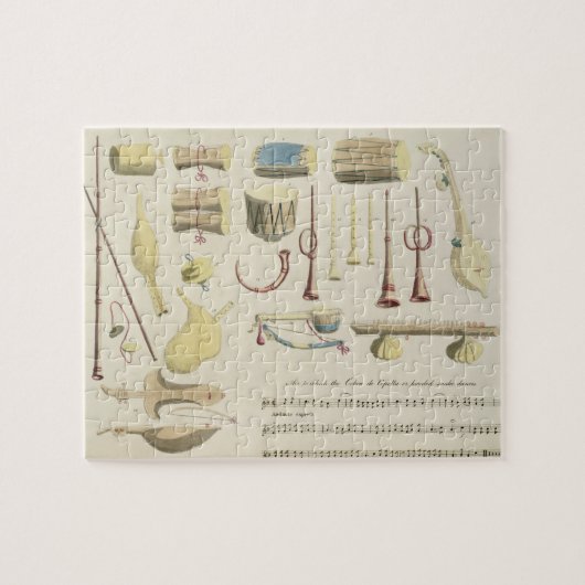Puzzle Les instruments de musique indiens, plaquent 23 de (Horizontal)
