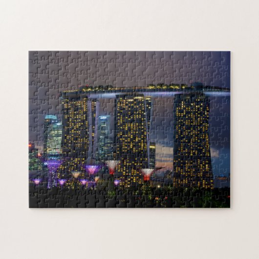 Puzzle Les jardins de Singapour dans la baie (Horizontal)