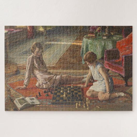 Puzzle Les joueurs d'échecs (par John Lavery) (Horizontal)