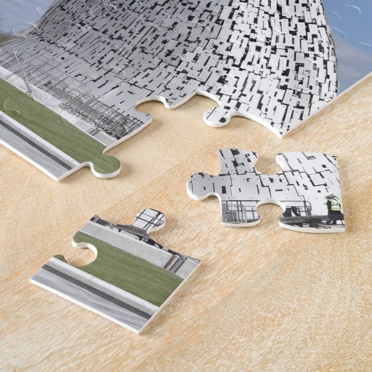 Puzzle les Kelpies, parc d'hélice, Falkirk, Ecosse (Côté)