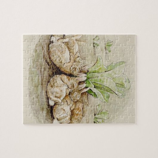 Puzzle Les lapins de Flopsy endormis (par Beatrix Potter) (Horizontal)