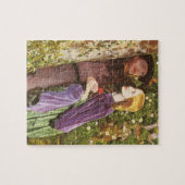 Puzzle Les Longs Fiançailles par Arthur Hughes, Art Vinta (Horizontal)