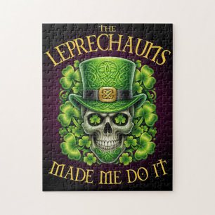 Puzzle Les lutins m'ont fait faire ça Crâne St-Patric