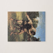 Puzzle Les lutteurs de Gustave Courbet (Horizontal)