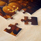 Puzzle Les mignons renards fêtent l'Halloween (Côté)