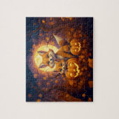 Puzzle Les mignons renards fêtent l'Halloween (Vertical)