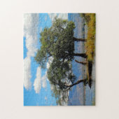 Puzzle Les montagnes et les lacs de Zambie. (Vertical)