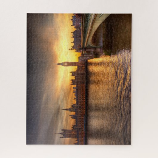 Puzzle Les monuments | Big Ben & Chambres du Parlement (Vertical)