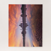 Puzzle Les monuments | Coucher de soleil de Taj Mahal (Vertical)