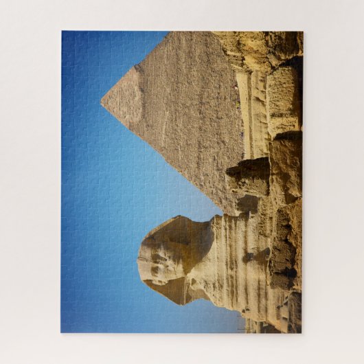 Puzzle Les monuments | Sphinx & Pyramide d'Egypte (Vertical)