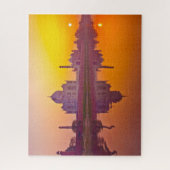 Puzzle Les monuments | Taj Mahal au coucher du soleil (Vertical)