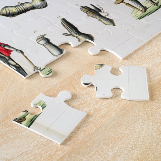Puzzle Les morceaux distincts de l'armure d'un chevalier, (Côté)