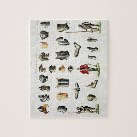 Puzzle Les morceaux distincts de l'armure d'un chevalier, (Vertical)