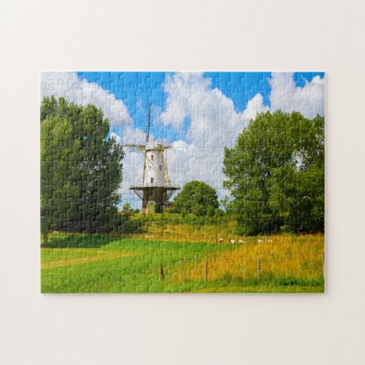 Puzzle Les moulins à vent d'Amsterdam Holland. Jigsaw Puz (Horizontal)