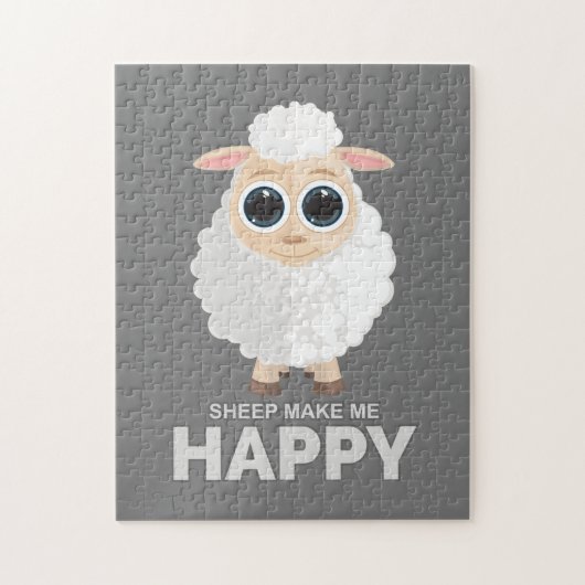 Puzzle Les moutons me rendent heureux (Vertical)