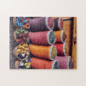 Puzzle Les noix de couleur Le marché Marrakech, Maroc (Horizontal)