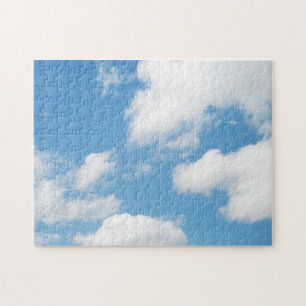 Puzzle Les nuages blancs du ciel bleu